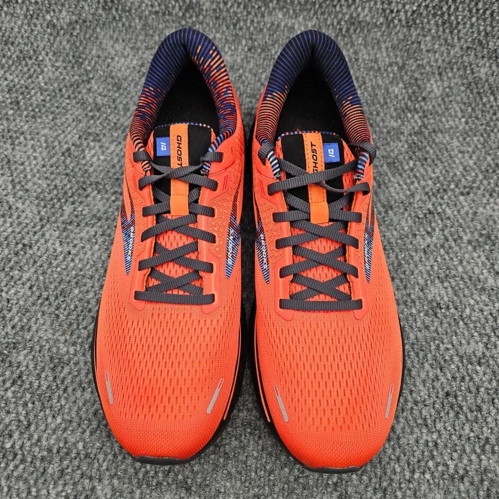 Brooks Ghost 14 (Men's 12) Orange Running Shoes Athletic Lace Up Sneakers Clean